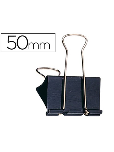Pinza metalica q-connect reversible n.5 51 mm caja de 10 unidades