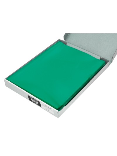 Carpeta dossier uñero plastico q-connect din a4 120 micras verde caja de 100 unidades