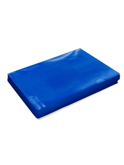 Carpeta dossier uñero plastico q-connect din a4 120 micras azul caja de 100 unidades