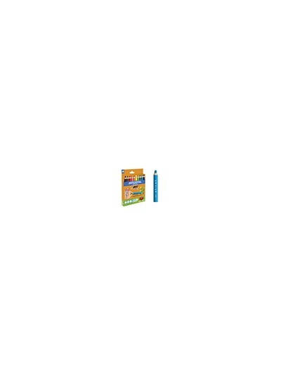Lapices de colores bic multisuperficies triangulares mina borrable caja de 10 unidades colores surtidos +