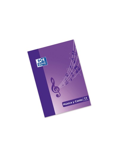 Bloc musica y canto oxford pentagrama interlineado 2 mm + cuadricula 5 mm din a4 24 hojas 90g/m2