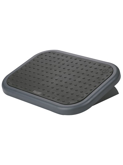Reposapies ajustable q-connect con alfombrilla caucho 450x330x85 mm