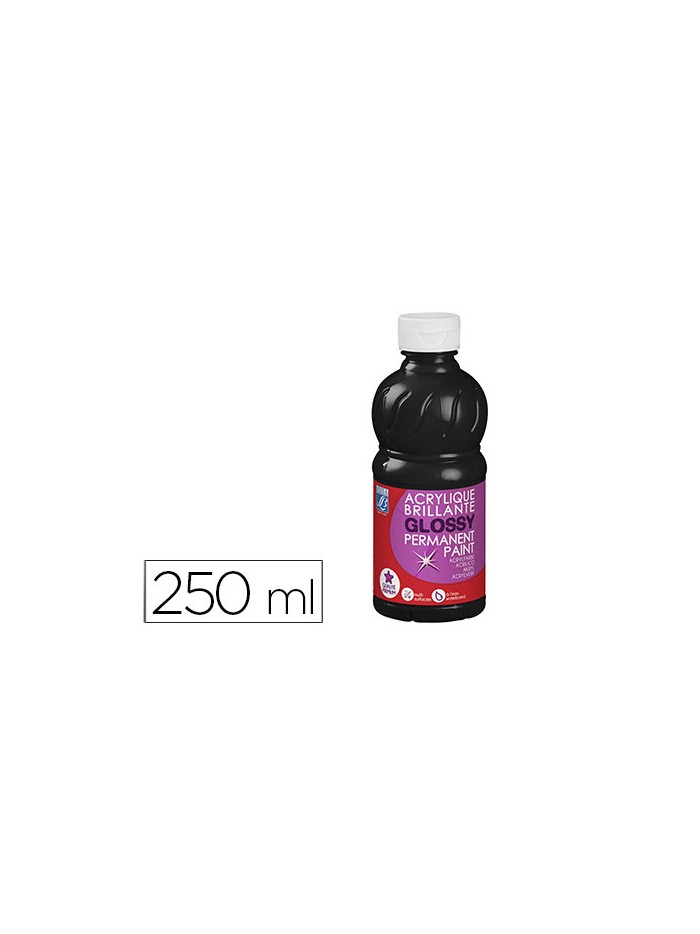 Pintura acrilica l&b brillo negro bote de 250 ml Pintura acrilica l&b brillo negro bote de 250 ml