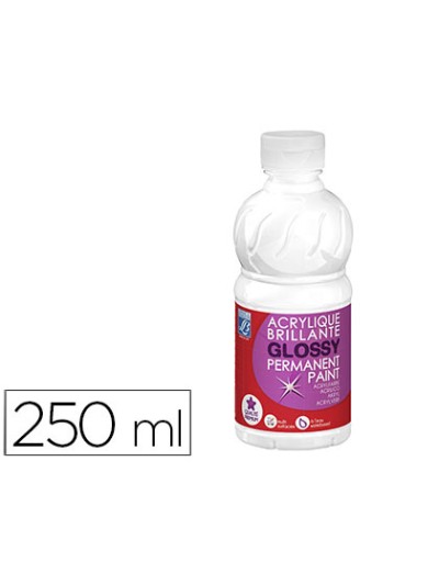 Pintura acrilica l&b brillo blanco bote de 250 ml