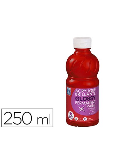 Pintura acrilica l&b brillo rojo primario bote de 250 ml