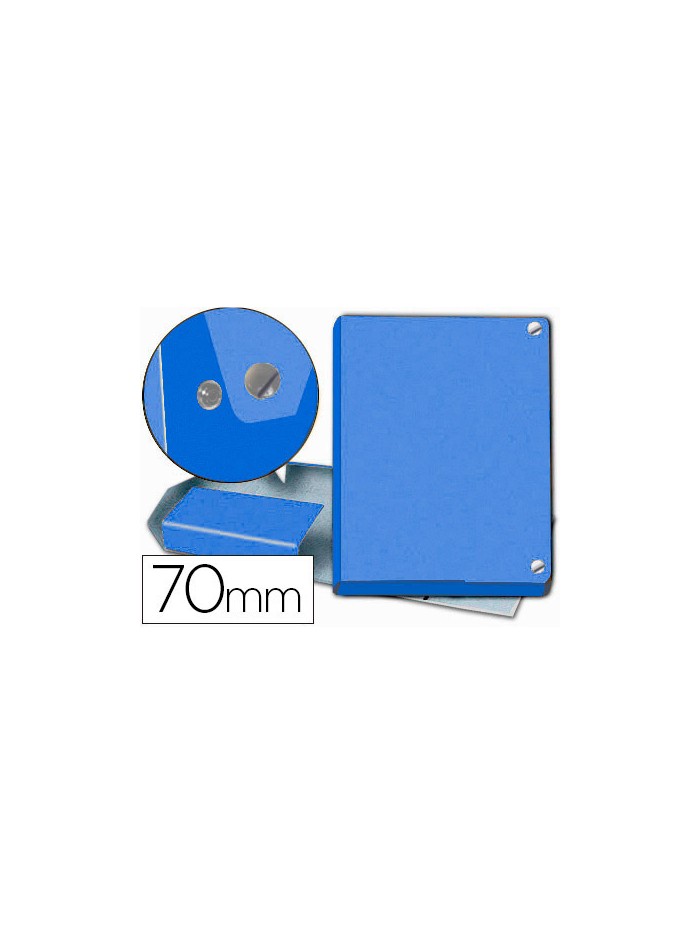 Carpeta proyectos pardo folio lomo 70 mm carton forrado azul con broche Carpeta proyectos pardo folio lomo 70 mm carton forrado azul con broche