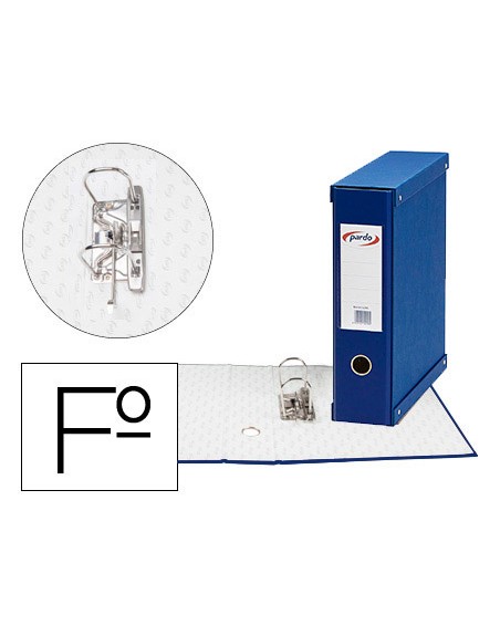 Modulo pardo 1 archivador de palanca folio 2 anillas 70 mm azul 350x100x290 mm