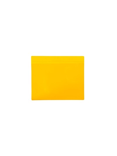Funda tarifold magnetica din a4 horizontal identificacion palets y estanterias amarillo pack de 10 unidades