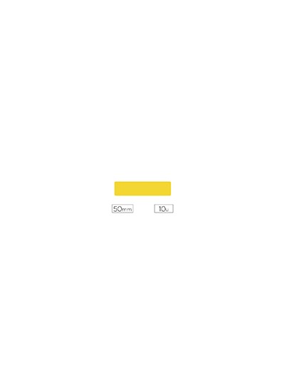 Simbolo adhesivo tarifold pvc tira longitudinal delimitacion suelo 50 mm amarillo pack de 10 unidades