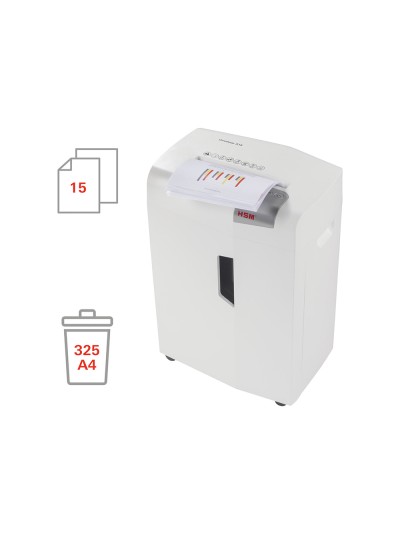 Destructora de documentos hsm shredstar x15 capacidad de corte 15h en particulas destruye grapas clips cd y tarjetas