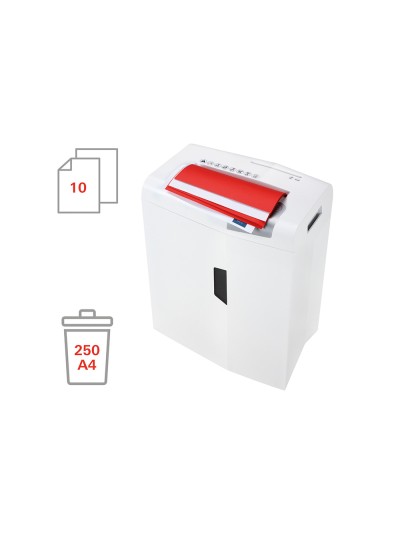 Destructora de documentos hsm shredstar x10 capacidad de corte 10h en particulas destruye grapas clips cd y tarjetas
