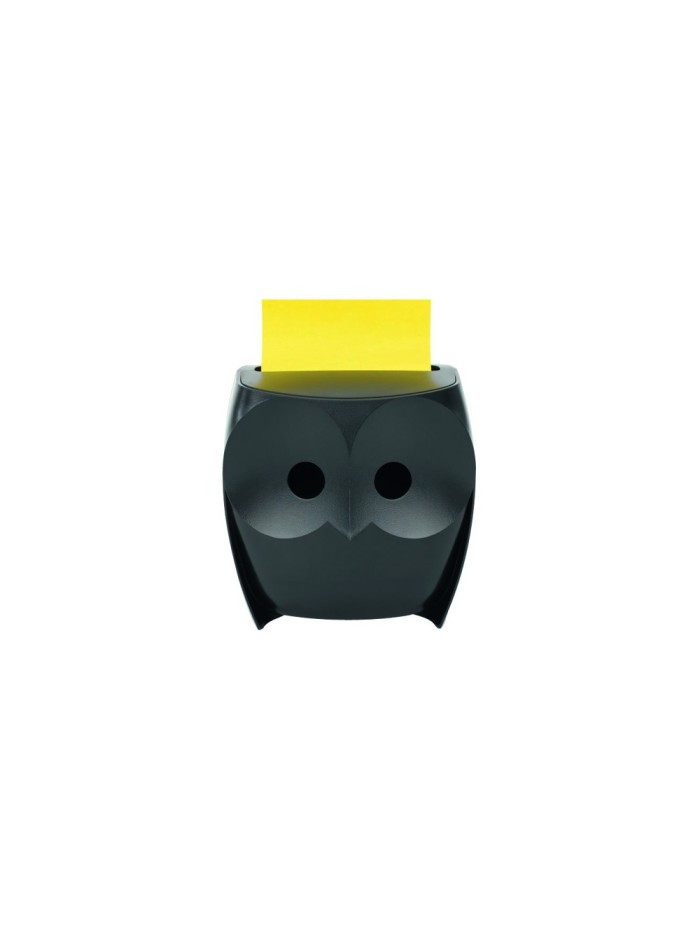 Soporte bloc de notas adhesivas quita y pon post-it buho con 2 bloc z-note amarillo 76x76 mm con 45 Soporte bloc de notas adhesivas quita y pon post-it buho con 2 bloc z-note amarillo 76x76 mm con 45