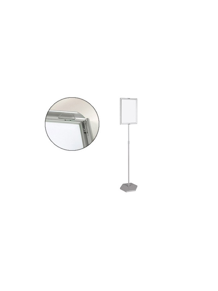 Expositor de pie bi-office para formatos a3 ajustable en altura 102 cm Expositor de pie bi-office para formatos a3 ajustable en altura 102 cm