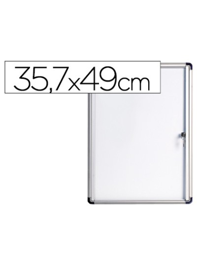 Vitrina de anuncios bi-office fondo magnetico extraplana de interior 357x490 mm
