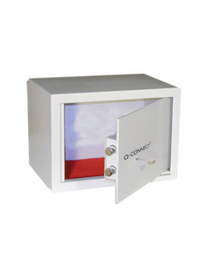 Caja de seguridad q-connect doble pasador capacidad 10l con accesorios fijacion 296x140x196 mm Caja de seguridad q-connect doble pasador capacidad 10l con accesorios fijacion 296x140x196 mm