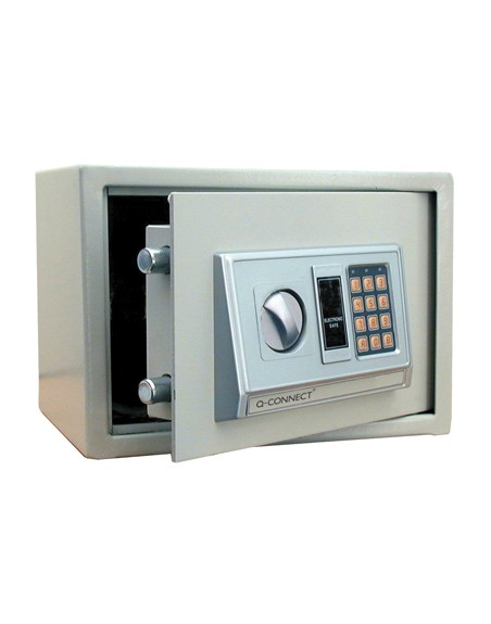 Caja de seguridad q-connect electronica clave digital capacidad 10l con accesorios fijacion 310x200x200 mm