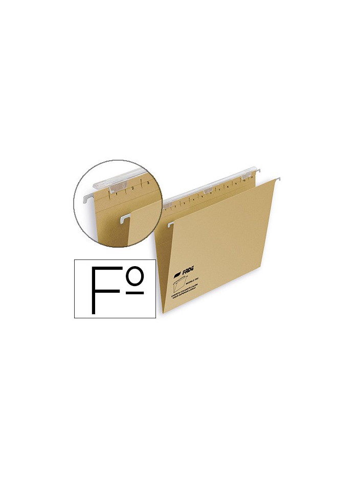 Carpeta colgante fade tiki folio visor superior 290 mm efecto lupa kraft eco 230 g/m lomo v Carpeta colgante fade tiki folio visor superior 290 mm efecto lupa kraft eco 230 g/m lomo v