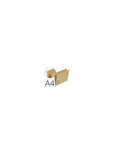 Carpeta colgante fade tiki din a4 visor superior 290 mm efecto lupa kraft eco 230 g/m lomo v