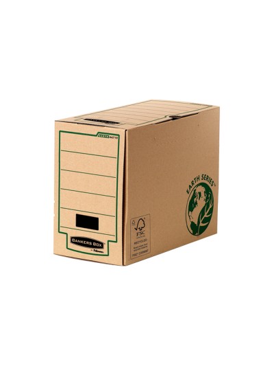 Caja archivo definitivo fellowes folio carton reciclado lomo 150 mm