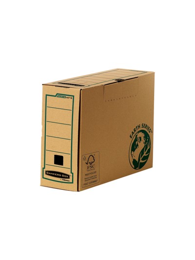 Caja archivo definitivo fellowes folio carton reciclado lomo 100 mm
