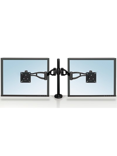 Brazo para monitor plano doble fellowes professional normativa vesa flexible para pantallas hasta 10 kg