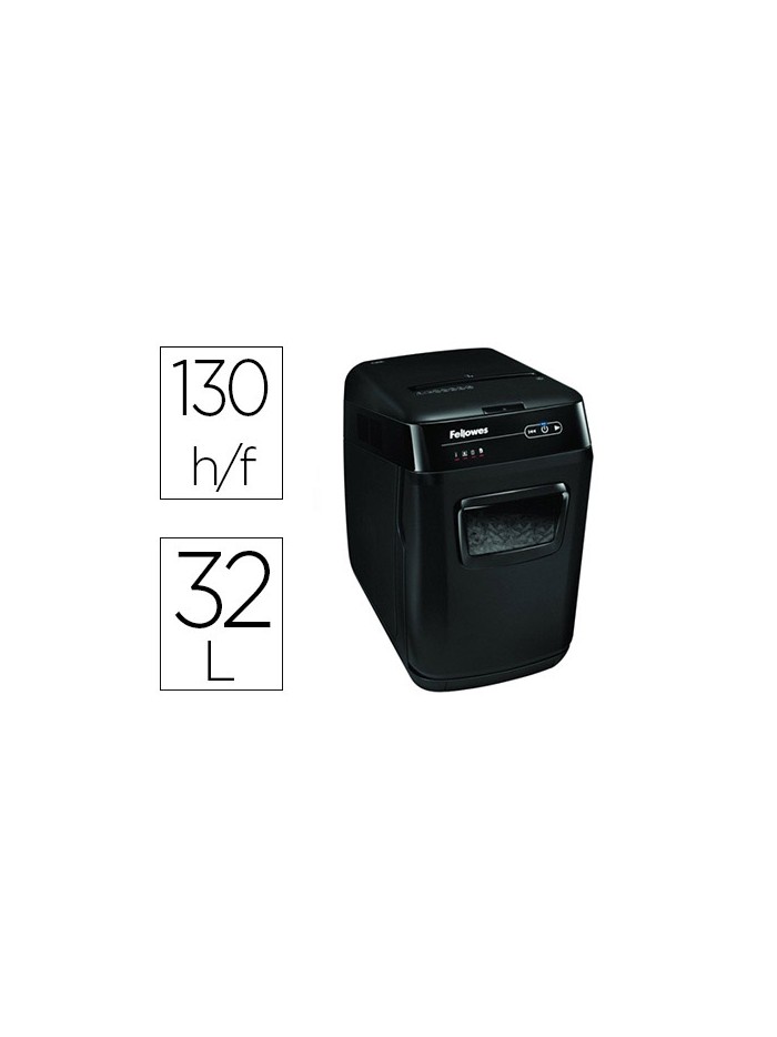 Destructora de documentos fellowes automax 150c capacidad de corte 150 hojas clips grapas tarjetas y cd 32l Destructora de documentos fellowes automax 150c capacidad de corte 150 hojas clips grapas tarjetas y cd 32l