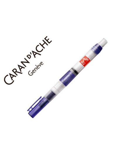 Pincel caran d'ache con deposito de agua regulable cuerpo enroscable y capuchon con clip