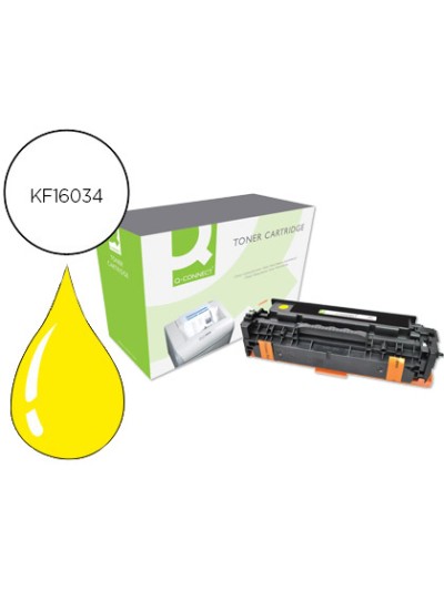 Toner q-connect compatible hp ce412a color laserjet m351a / 451dn / 451nw / 375nw / 475dn amarillo 2.600 pag