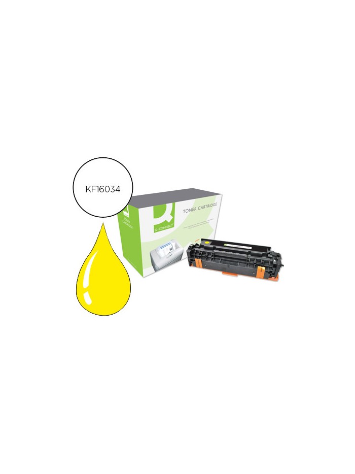 Toner q-connect compatible hp ce412a color laserjet m351a / 451dn / 451nw / 375nw / 475dn amarillo 2.600 pag Toner q-connect compatible hp ce412a color laserjet m351a / 451dn / 451nw / 375nw / 475dn amarillo 2.600 pag