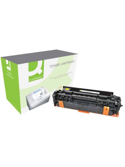 Toner q-connect compatible hp ce412a color laserjet m351a / 451dn / 451nw / 375nw / 475dn amarillo 2.600 pag