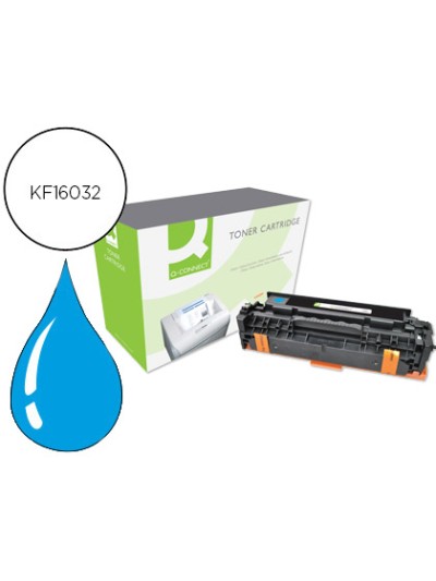 Toner q-connect compatible hp ce411a color laserjet m351a / 451dn / 451dw / 451nw / 375nw / 475dn / 475dw cian 2.600 pag
