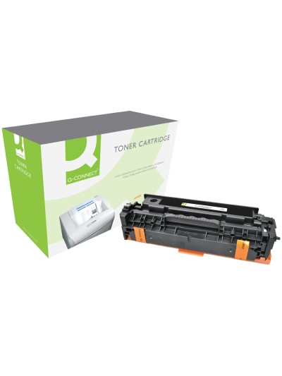Toner q-connect compatible hp ce411a color laserjet m351a / 451dn / 451dw / 451nw / 375nw / 475dn / 475dw cian 2.600 pag