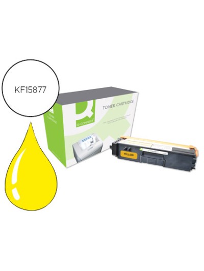 Toner q-connect compatible brother tn325y hl-4140cn / 4150cdn / 4570cdw / 4570cdwt / dcp 9055 amarillo 3.500 pag