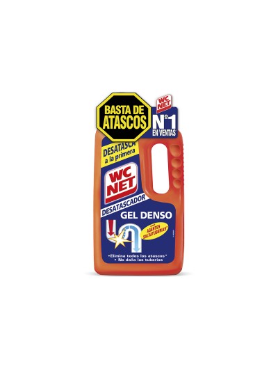 Desatascador de tuberias gel wc net energy botella de 1 litro