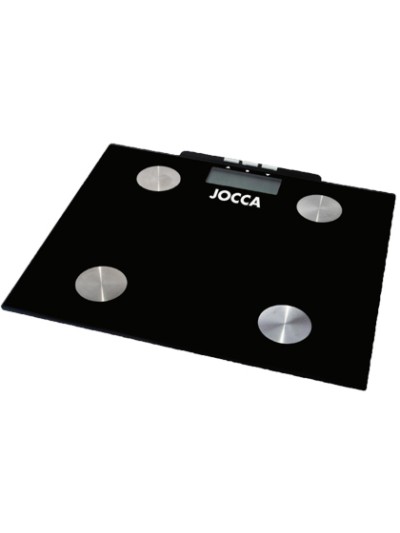 Bascula de baño jocca hasta 150kg mide el porcentaje de grasa corporal con memoria