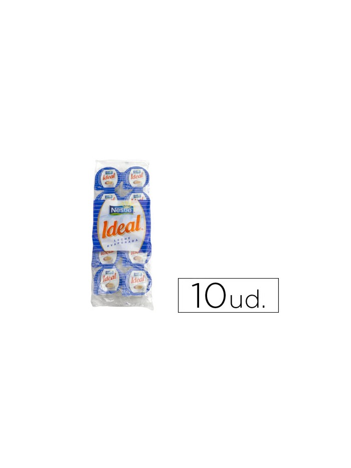 Leche evaporada ideal porciones de 7,5 gr envase de 10 unidades Leche evaporada ideal porciones de 7,5 gr envase de 10 unidades