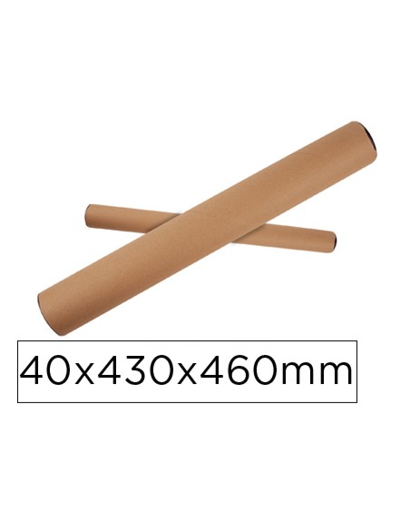Tubo de carton apli portadocumentos tapa plastico 40x430x460 mm