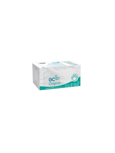 Toalla de papel mano engarzada ecologica 20x23 cm 2 capas paquete con 196 unidades