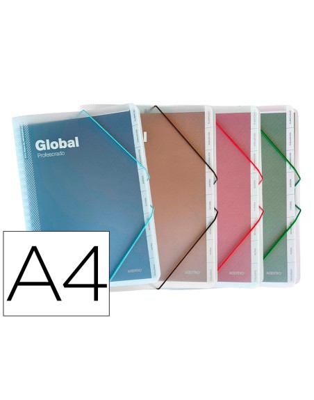 Carpeta global additio a4 con evalucion continua programacion tutoria y reuniones