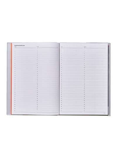 Cuaderno de notas additio horario planificacion mensual plan de curso