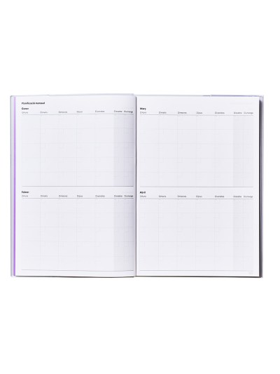Agenda de programacion additio a4 plan mensual y programacion semanal del curso en catalan