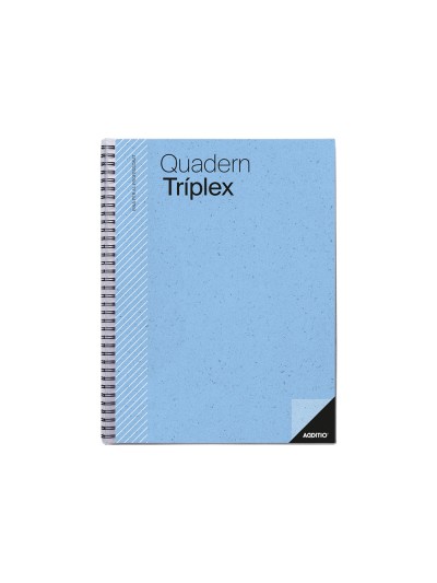 Bloc triplex additio plan curso evaluacion continua plansemanal tutorias mas 6 fundas ransparentes 22,5x31cm catalan