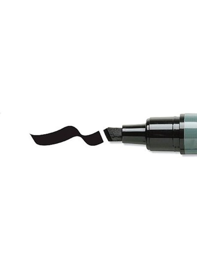 Rotulador q-connect marcador permanente negro punta biselada 5 mm