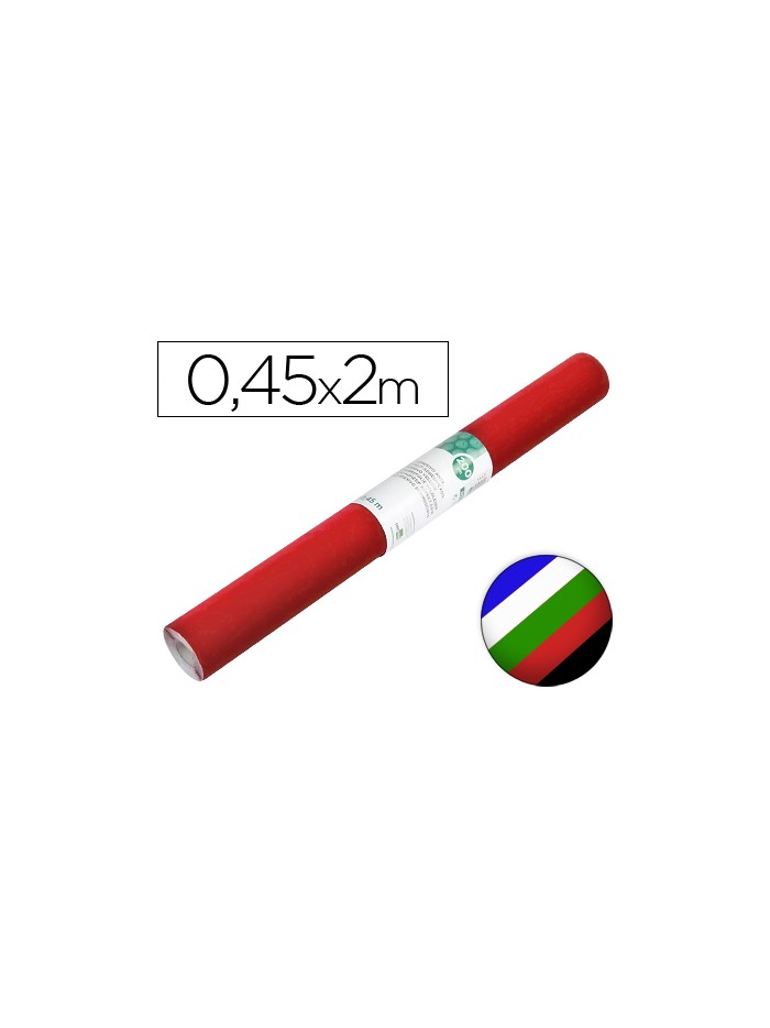 Rollo adhesivo liderpapel unicolor colores surtidos rollo de 0,45 x 2 mt Rollo adhesivo liderpapel unicolor colores surtidos rollo de 0,45 x 2 mt