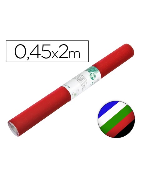 Rollo adhesivo liderpapel unicolor colores surtidos rollo de 0,45 x 2 mt