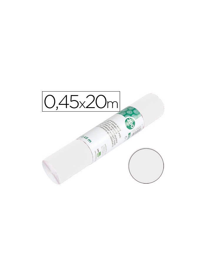 Rollo adhesivo liderpapel unicolor blanco brillo rollo de 0,45 x 20 mt Rollo adhesivo liderpapel unicolor blanco brillo rollo de 0,45 x 20 mt
