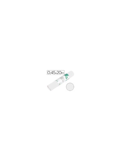 Rollo adhesivo liderpapel unicolor blanco brillo rollo de 0,45 x 20 mt