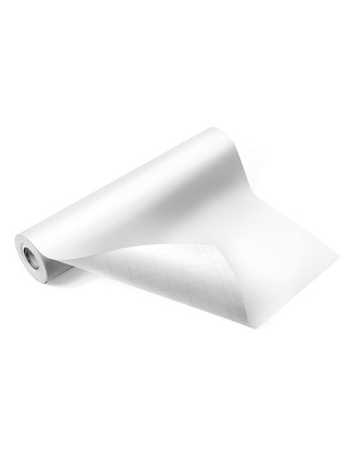 Rollo adhesivo liderpapel unicolor blanco brillo rollo de 0,45 x 20 mt