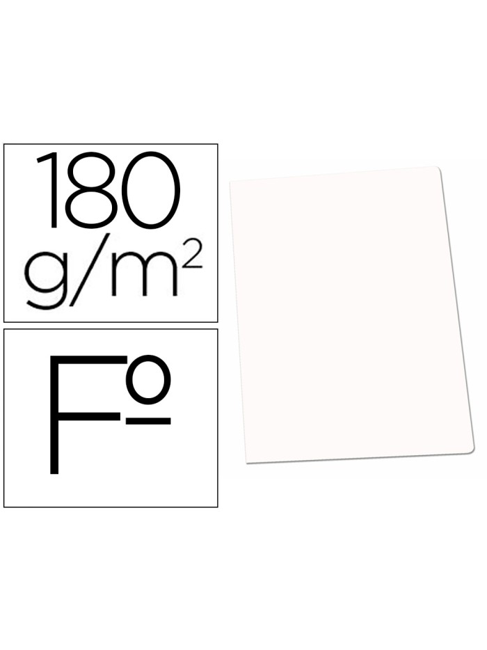 Subcarpeta cartulina gio folio blanca 180 g/m2 Subcarpeta cartulina gio folio blanca 180 g/m2
