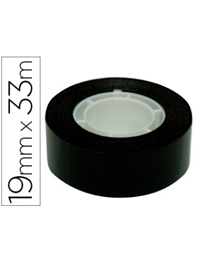 Cinta adhesiva apli 33 mt x 19 mm color negro